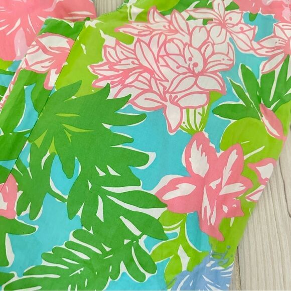 Lilly Pulitzer lightweight beach linen like resort style pants in wish Wash Sz 2 - Picture 2 of 6